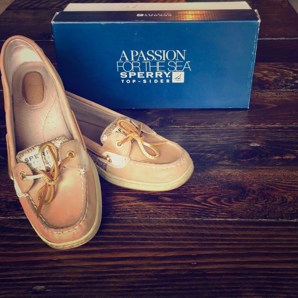 Angelfish linen( gold glit) Sperrys Top-Sider